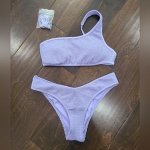Abercrombie & Fitch One Shoulder Swimsuit Set